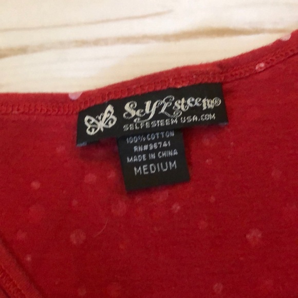 Self Esteem tie-back tank top - Picture 3 of 8